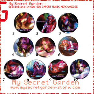 Madonna - Confessions On A Dance Floor Pinback Button Badge Set 2a or 2b( or Hair Ties / 4.4 cm Badge / Magnet / Keychain Set )
